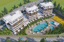 Kargıcak, Alanya'da projeden satılık daireler.