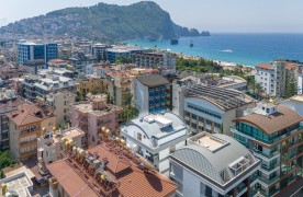 Alanya Kleopatra Sahile 100 m Satılık Eşyalı 1+1 Daire